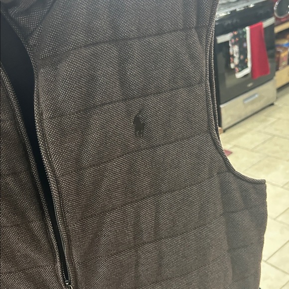 Polo by Ralph Lauren Men's Dark Brown Quilted Vest - Picture 7 of 10